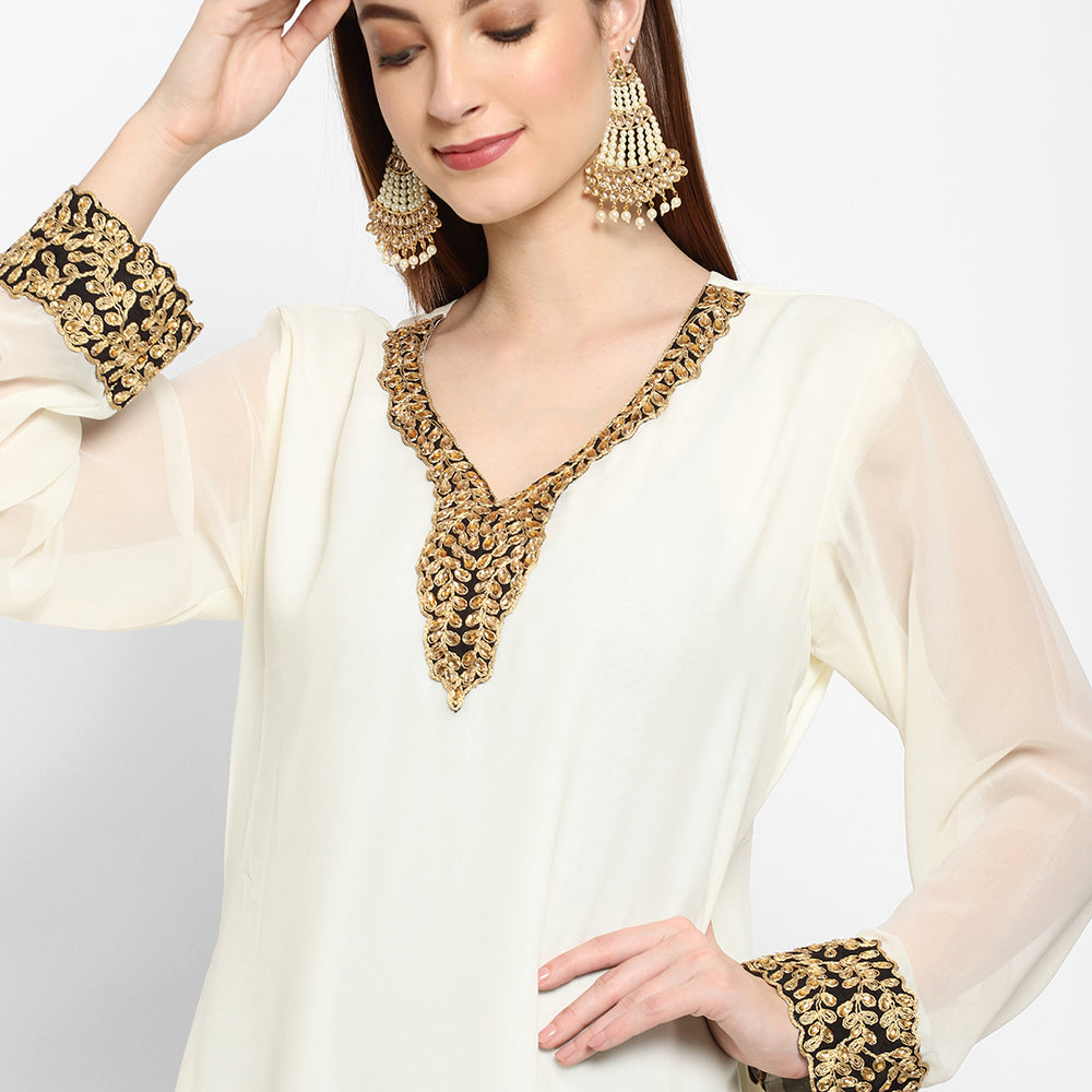 
                  
                    Henna Party Wear Embroidered Gown - Maxim Creation
                  
                