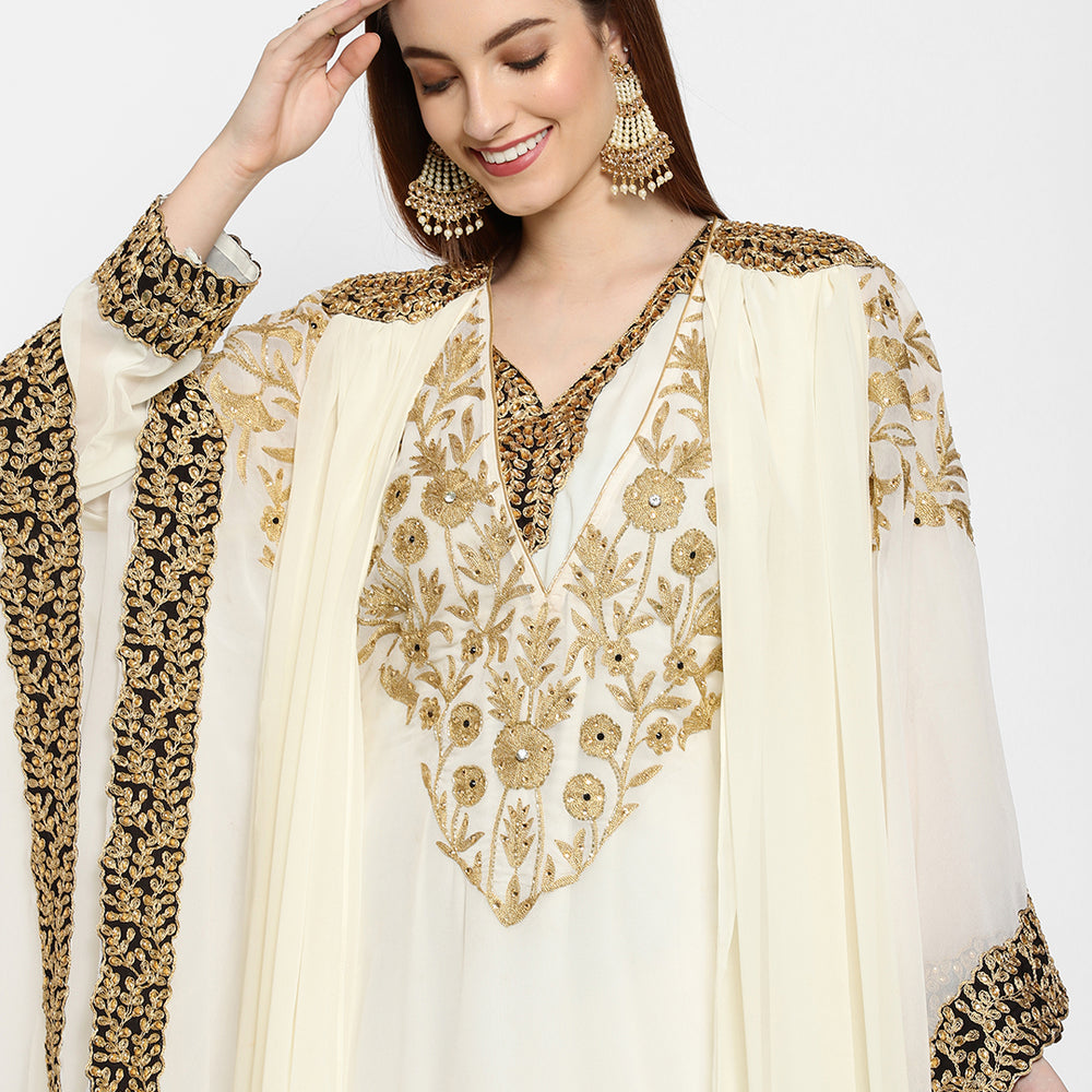 
                  
                    Henna Party Wear Embroidered Gown - Maxim Creation
                  
                