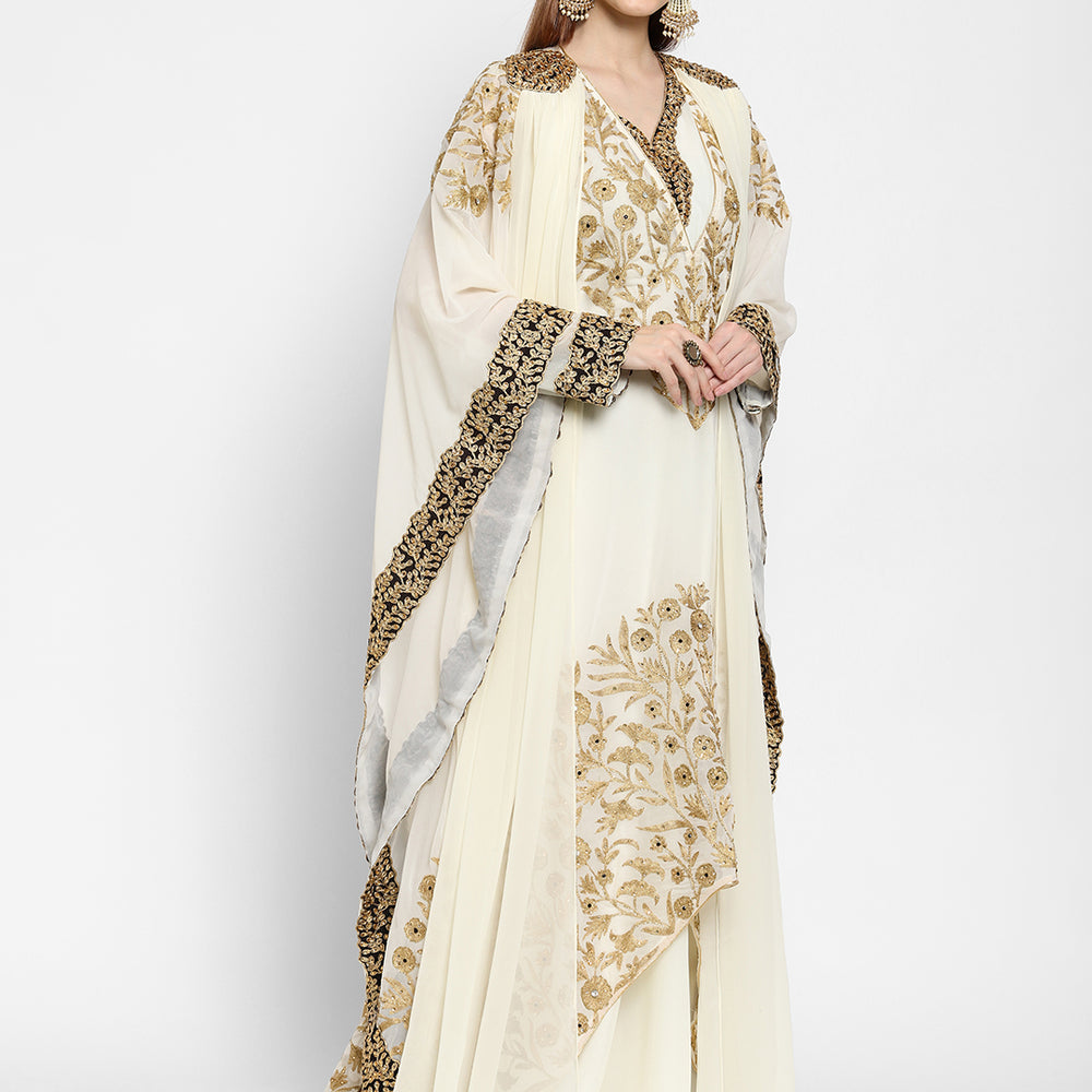 
                  
                    Henna Party Wear Embroidered Gown - Maxim Creation
                  
                