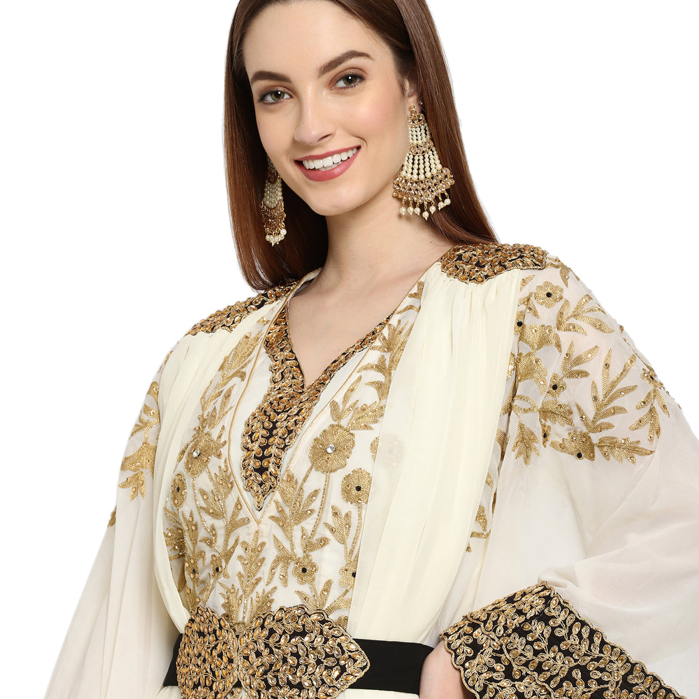 
                  
                    Henna Party Wear Embroidered Gown - Maxim Creation
                  
                