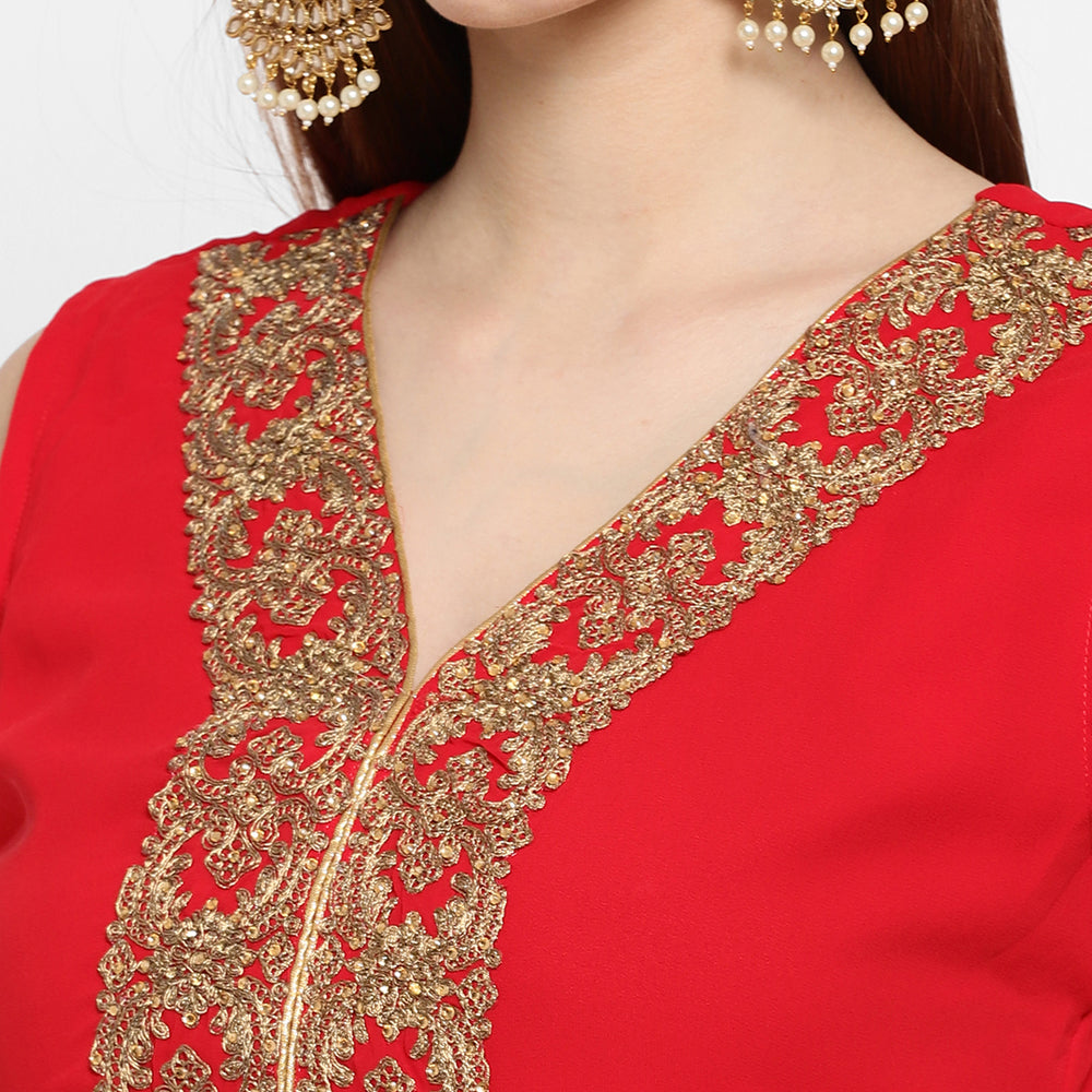 
                  
                    Cocktail Party Embroidered Caftan Dress - Maxim Creation
                  
                