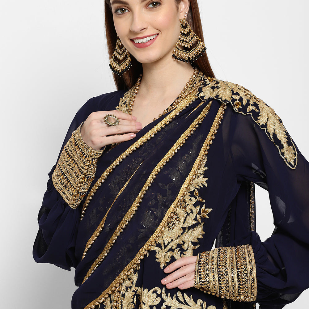 
                  
                    Wedding Gown Embroidered Dress - Maxim Creation
                  
                