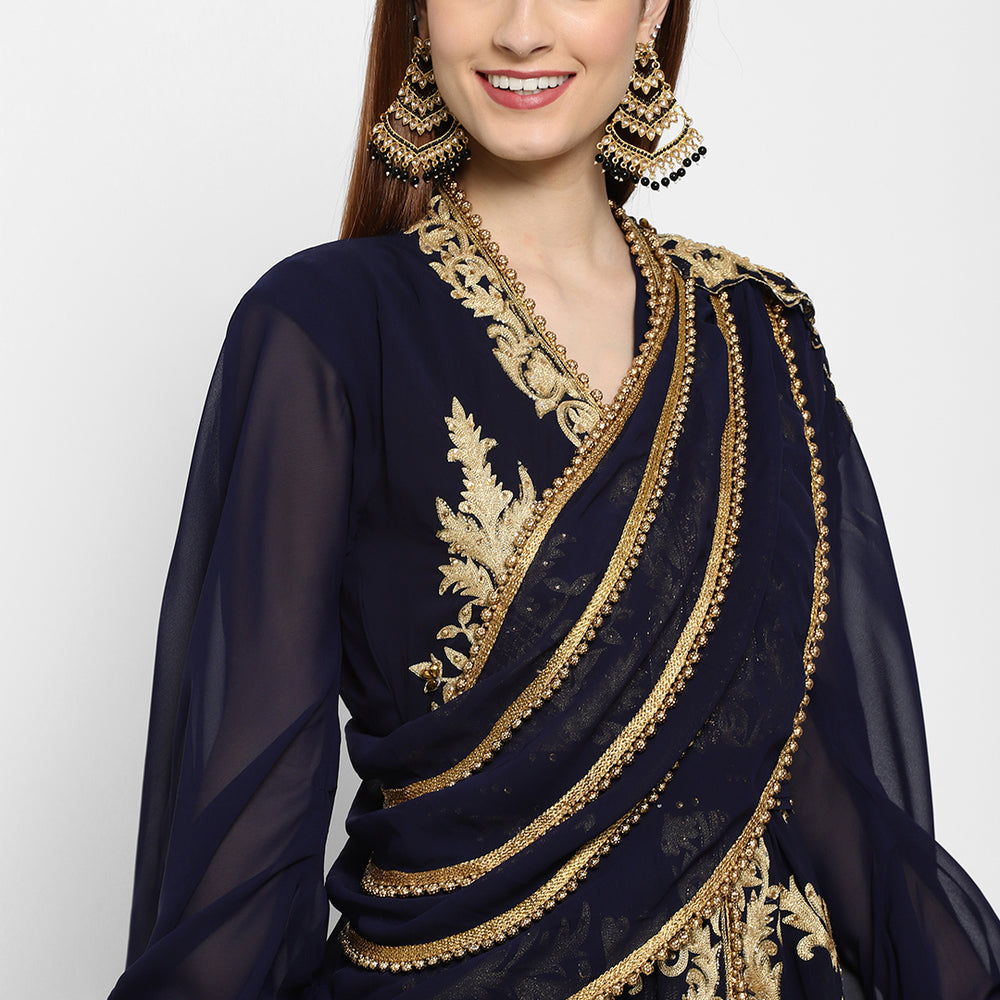 
                  
                    Wedding Gown Embroidered Dress - Maxim Creation
                  
                