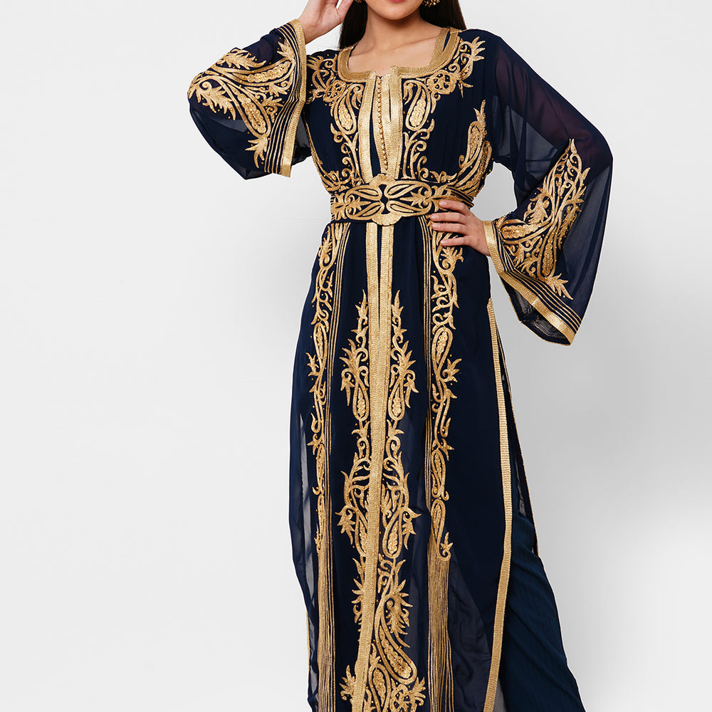 
                  
                    Traditional Caftan Cocktail Party Gown - Maxim Creation
                  
                