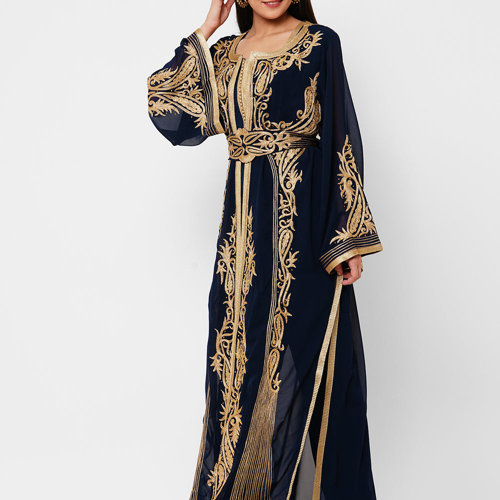 
                  
                    Traditional Caftan Cocktail Party Gown - Maxim Creation
                  
                