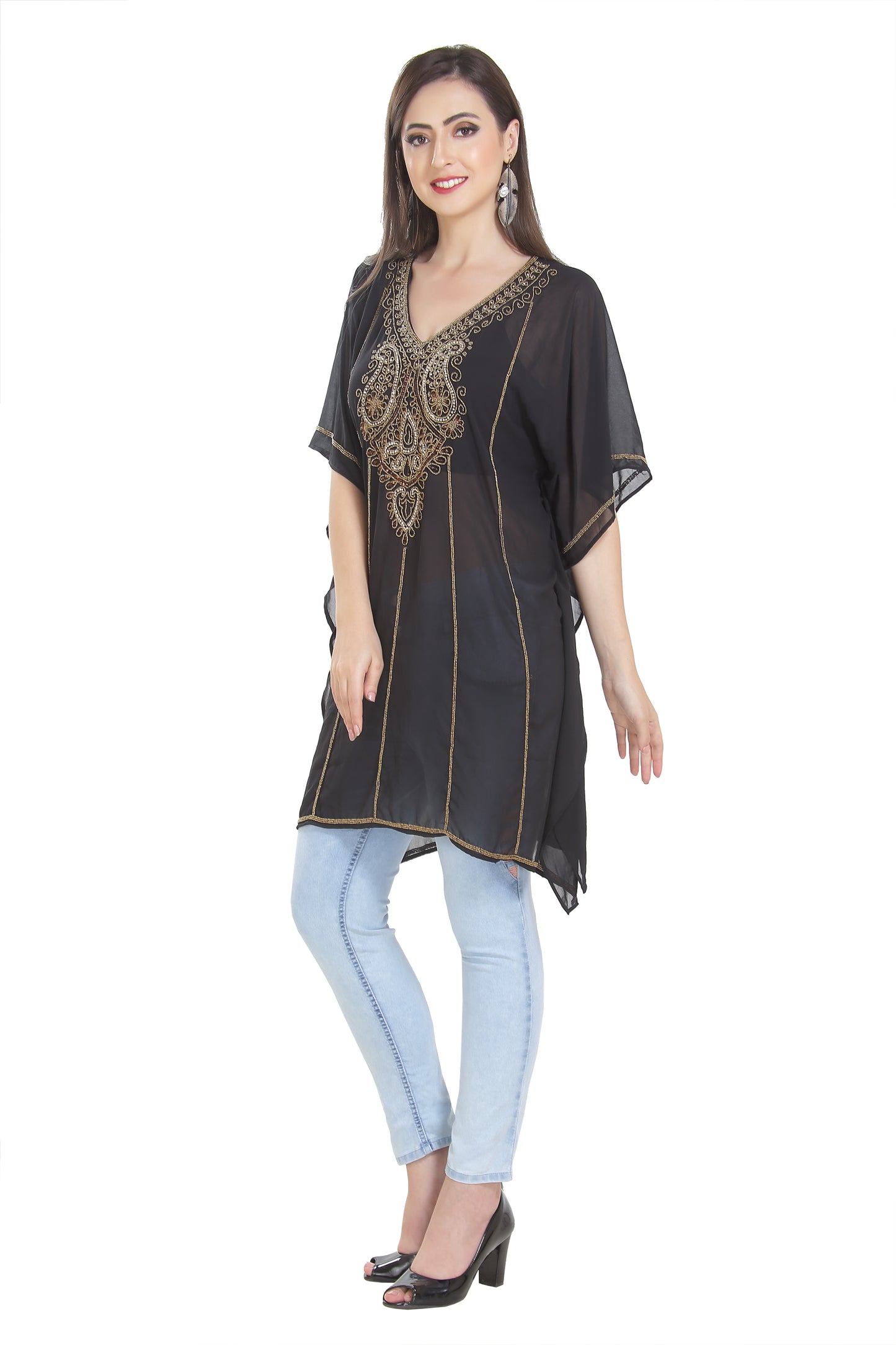 Hand Embroidered Short Length Kurti - Maxim Creation