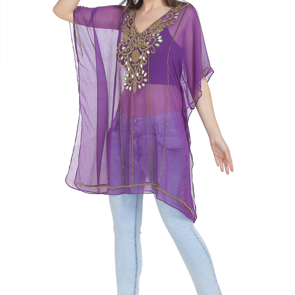 
                  
                    Embroidered Kurti Short Maxi Dress - Maxim Creation
                  
                