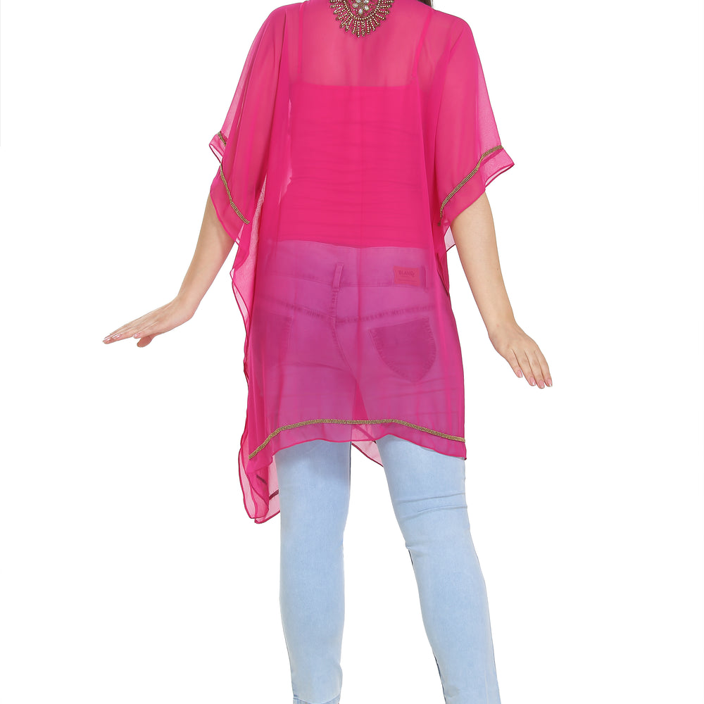 
                  
                    Beach Tunic Pink Indian Kurti - Maxim Creation
                  
                