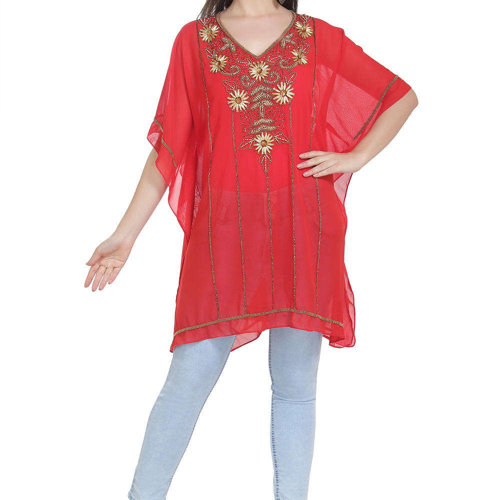 
                  
                    Traditional Kurti Lightweight Embroidered Tunic Gown - Maxim Creation
                  
                