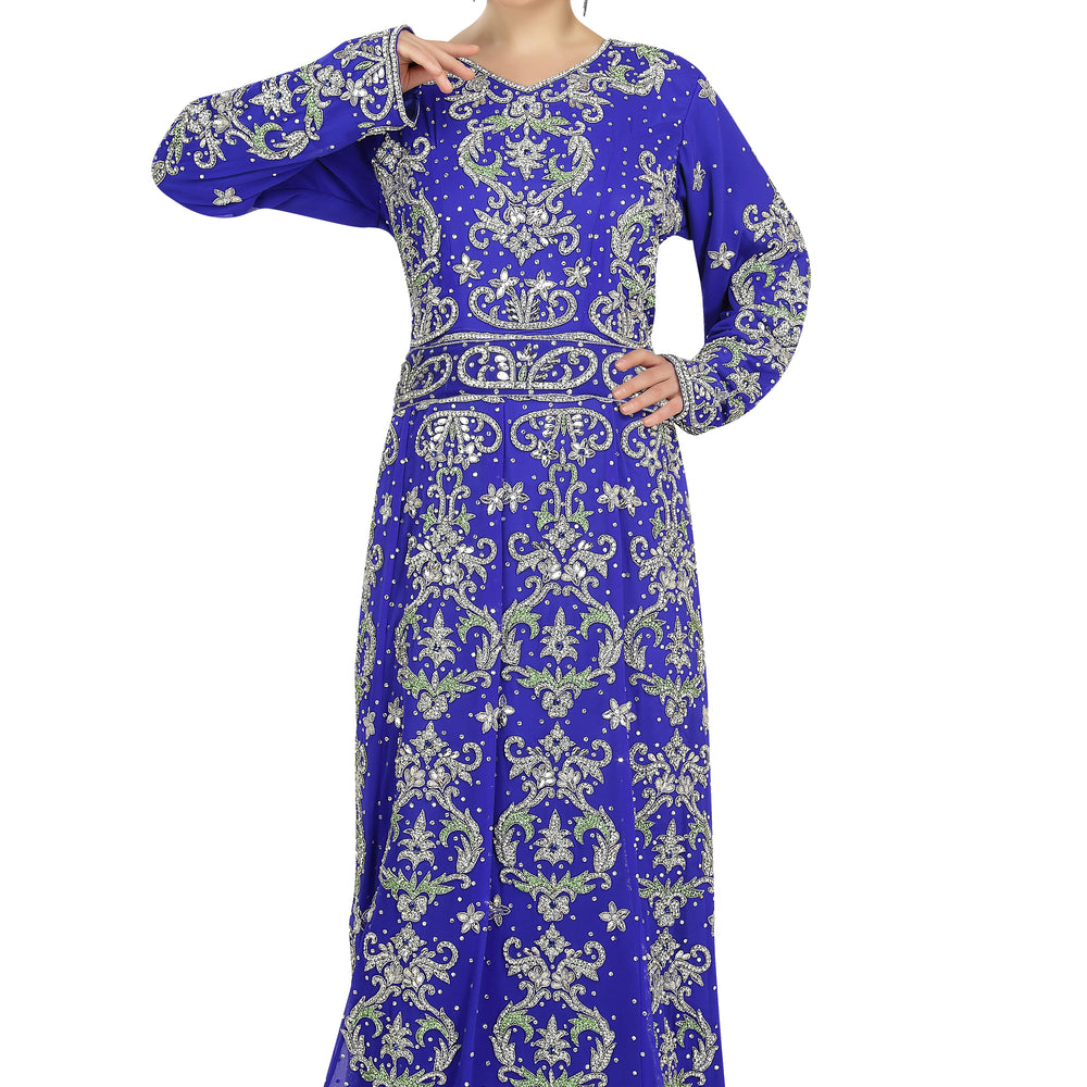 
                  
                    Embroidered Jellabiya Luxury Bridal Gown - Maxim Creation
                  
                