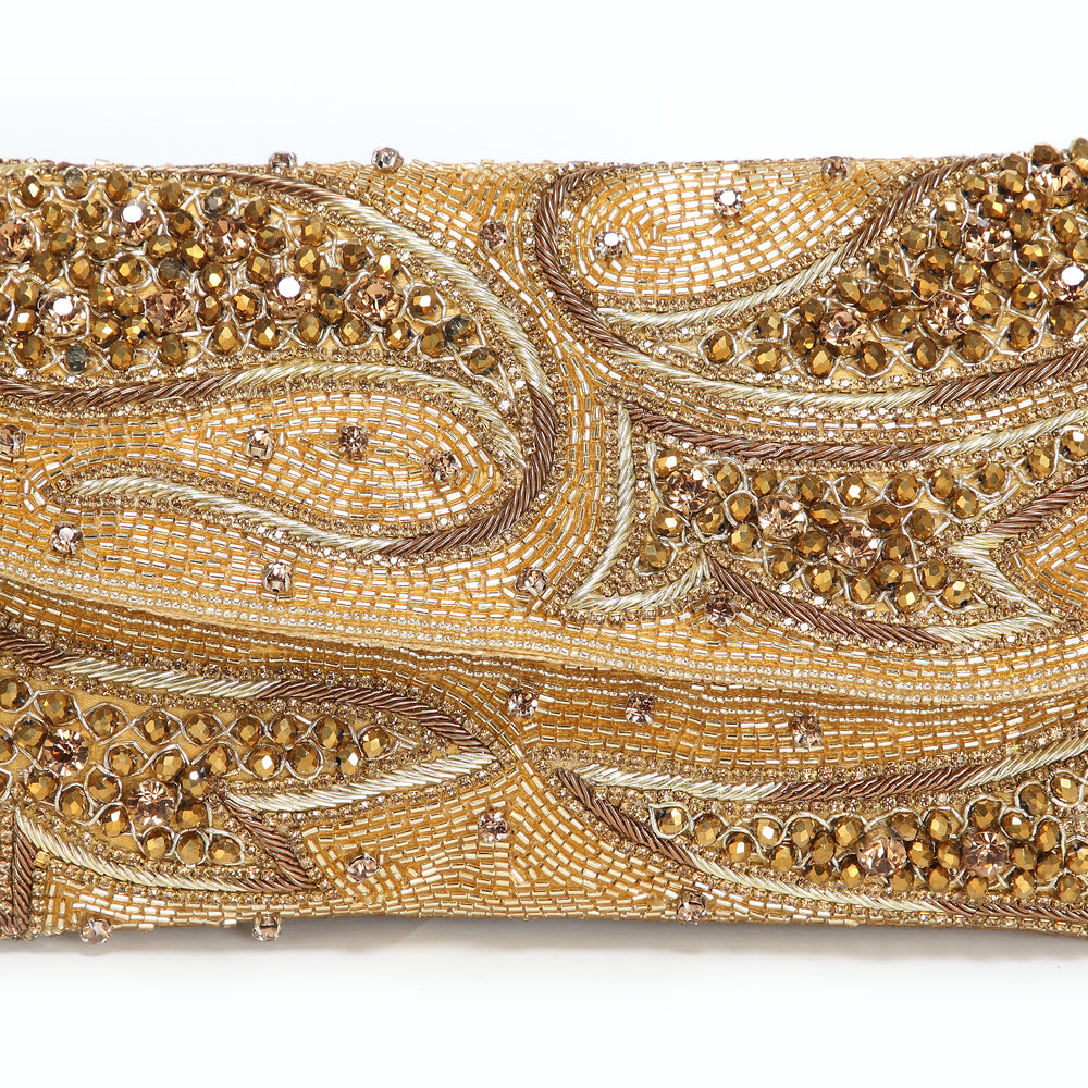 Crystal Beaded Wedding Clutch For Women - Maxim Creation