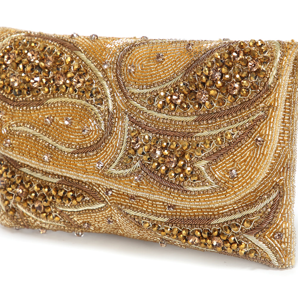 
                  
                    Crystal Beaded Wedding Clutch For Women - Maxim Creation
                  
                