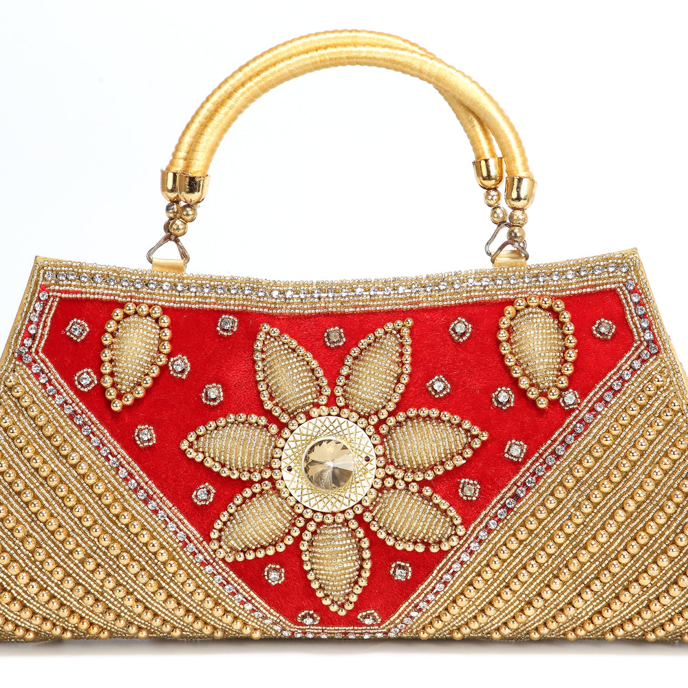
                  
                    Heavy Beaded Wedding Batwa Purse - Maxim Creation
                  
                