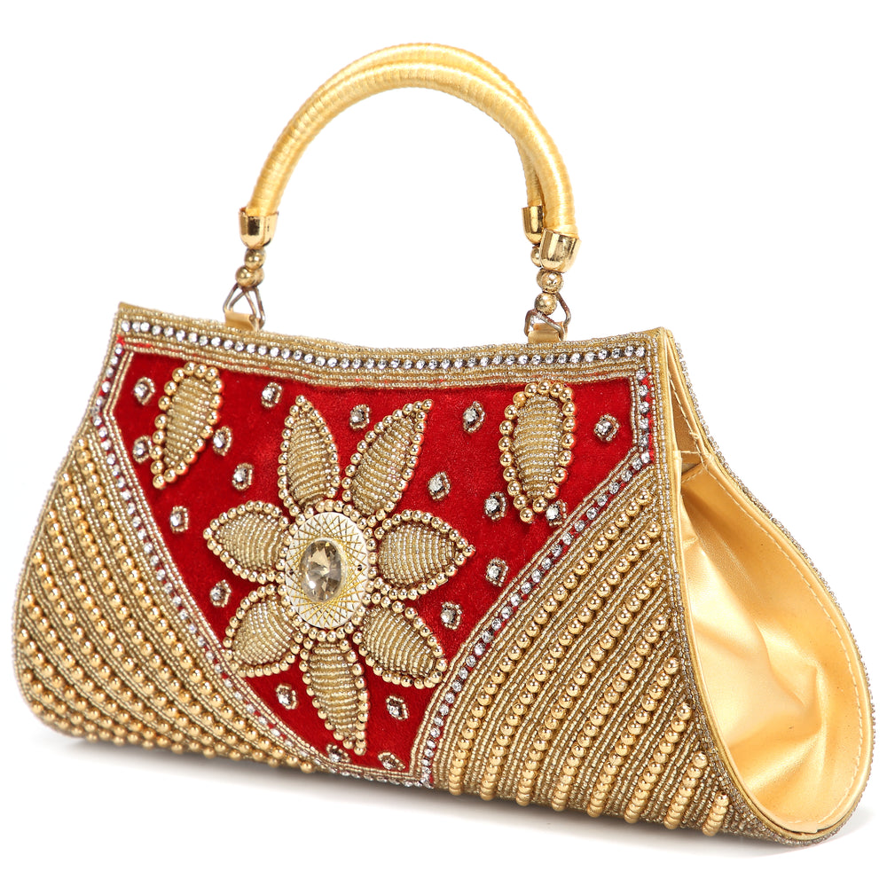 
                  
                    Heavy Beaded Wedding Batwa Purse - Maxim Creation
                  
                