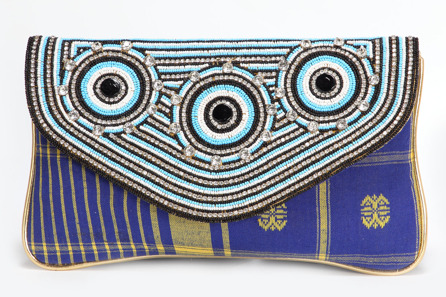 Tribal Style Beaded Handheld Clutch - Maxim Creation