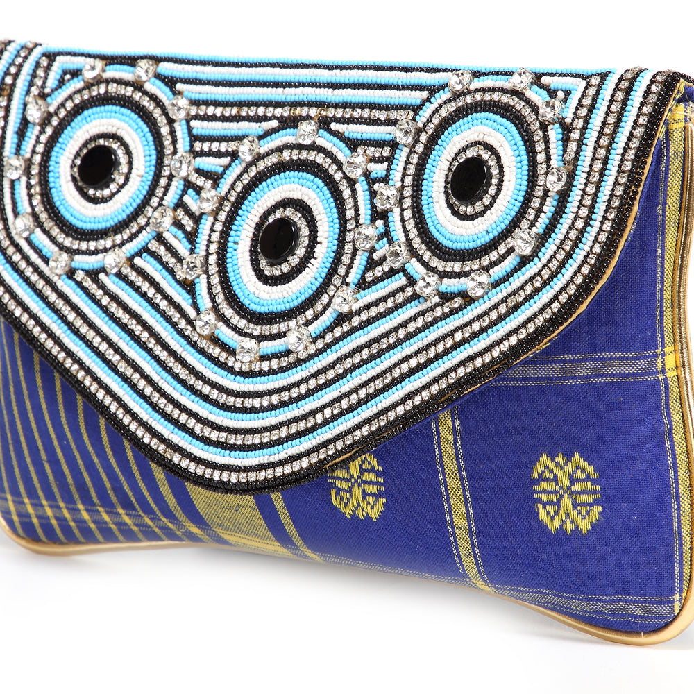 
                  
                    Tribal Style Beaded Handheld Clutch - Maxim Creation
                  
                