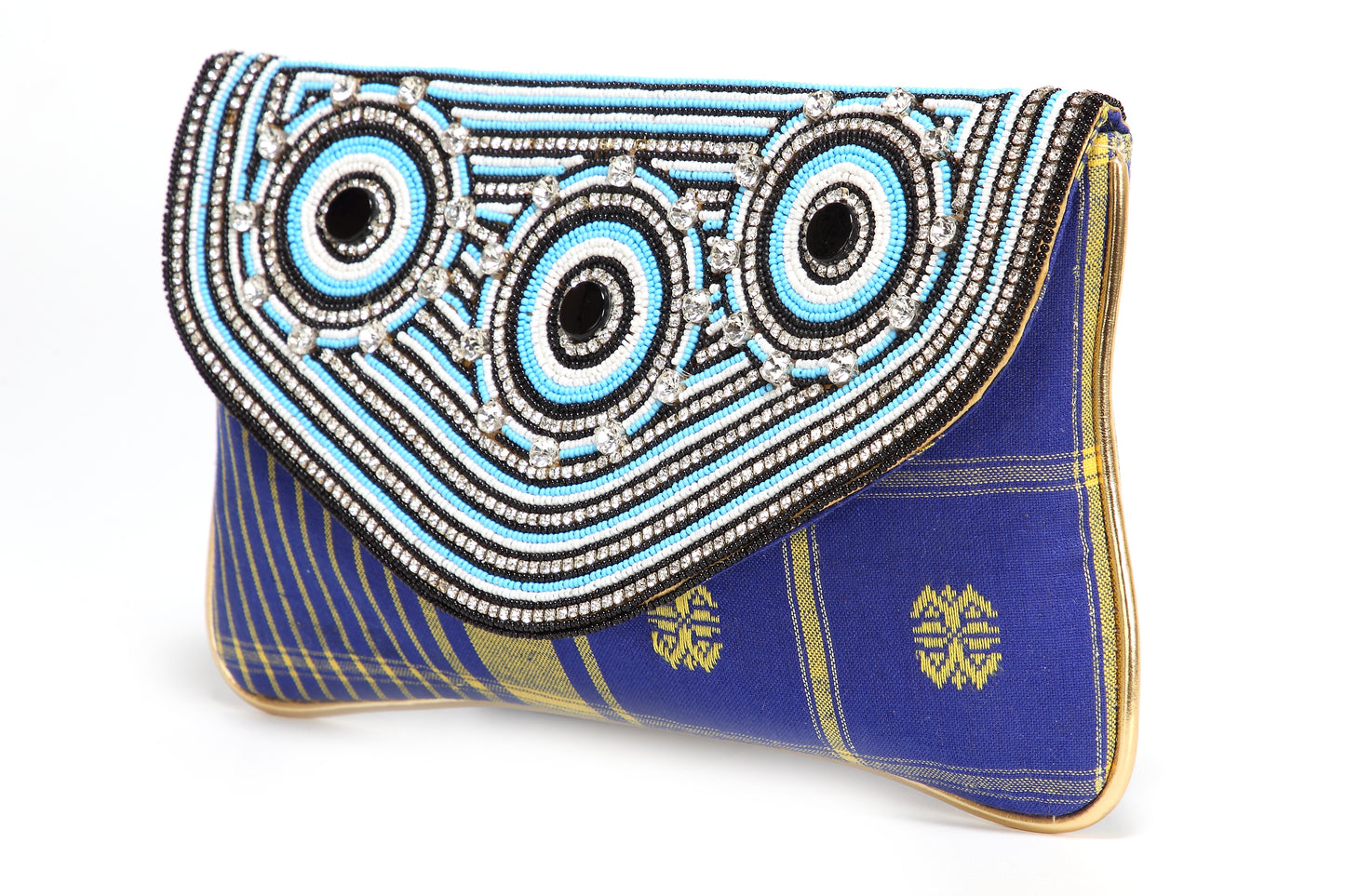 Tribal Style Beaded Handheld Clutch - Maxim Creation