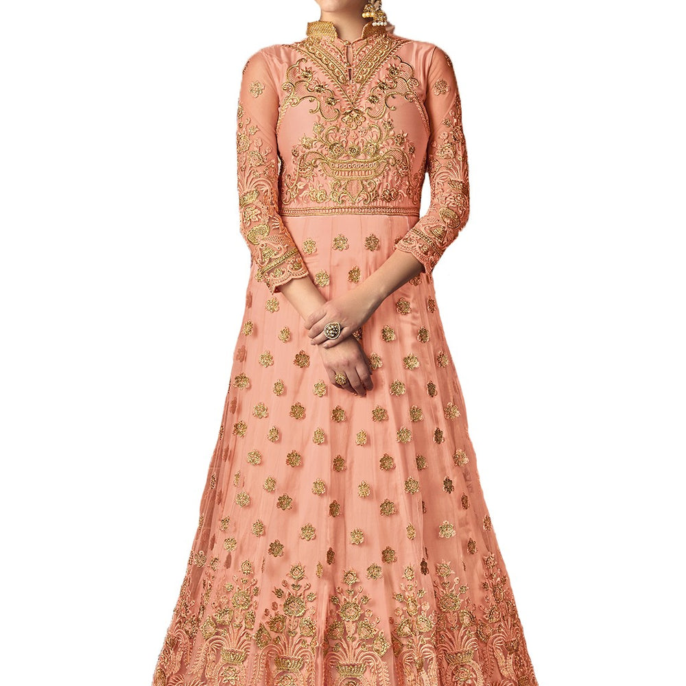 
                  
                    Wedding Sharara in Peach Punjabi Suit 102 - Maxim Creation
                  
                