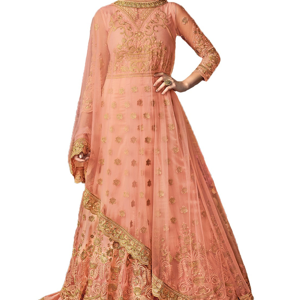 
                  
                    Wedding Sharara in Peach Punjabi Suit 102 - Maxim Creation
                  
                