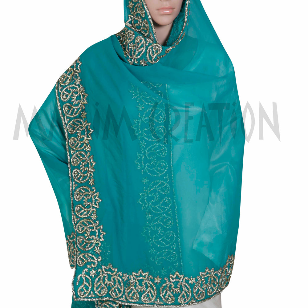 Traditional Vintage Dupatta Hijab S3 - Maxim Creation